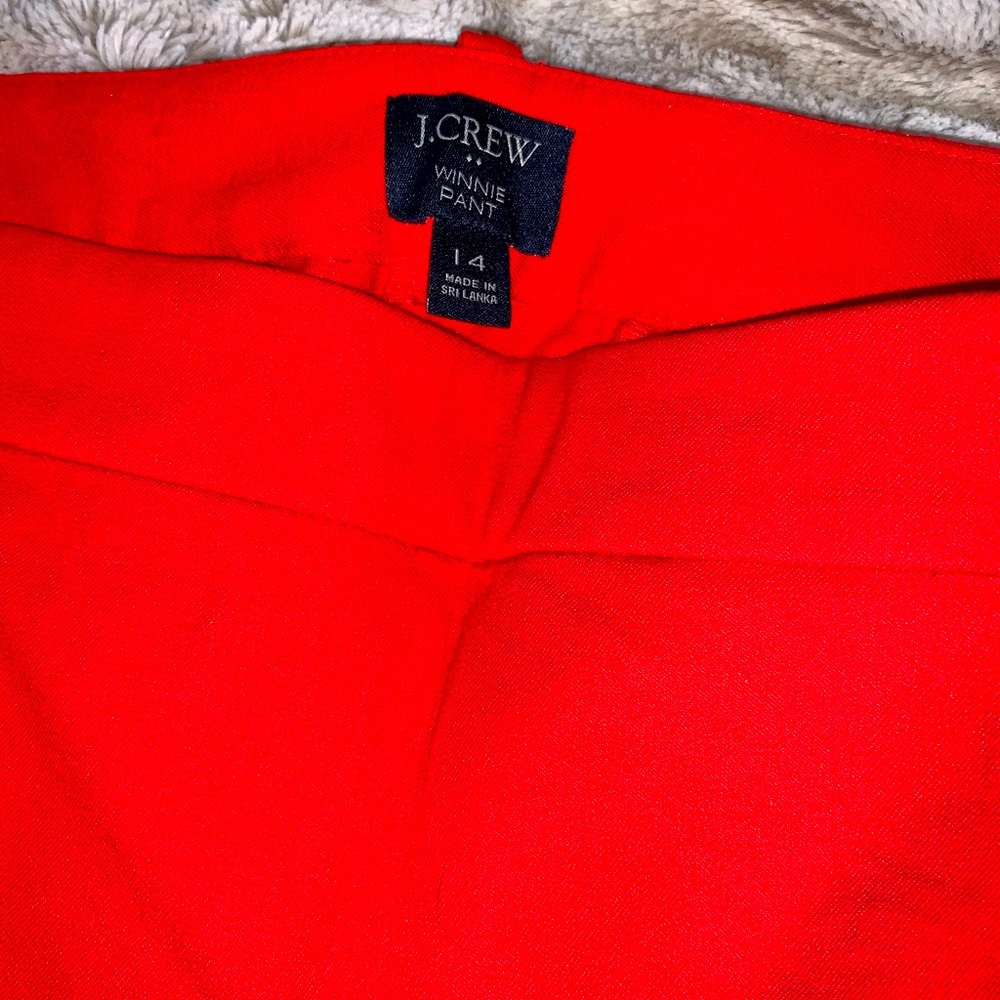 J.Crew Winnie pant in flame 🔥